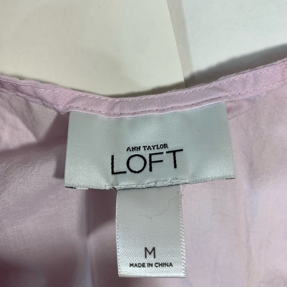 Ann Taylor LOFT Purple Ruffled Blouse - Picture 6 of 7